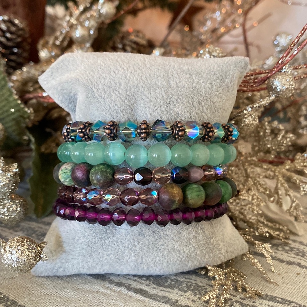 Beaded wrap bracelet